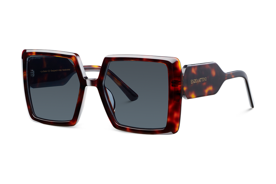 La Scala / Tortoise Red + Dark Black Lens.